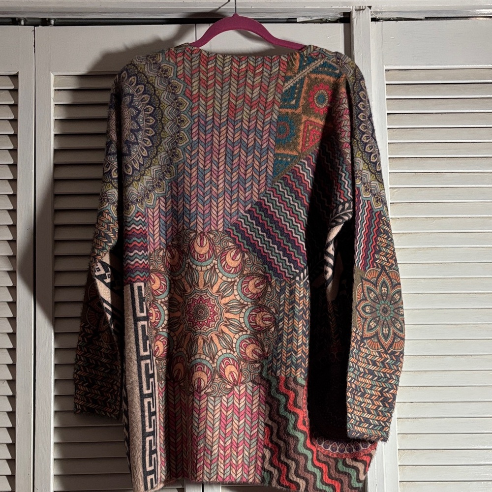 Nwt Colorful Patterned Sweater - image 4